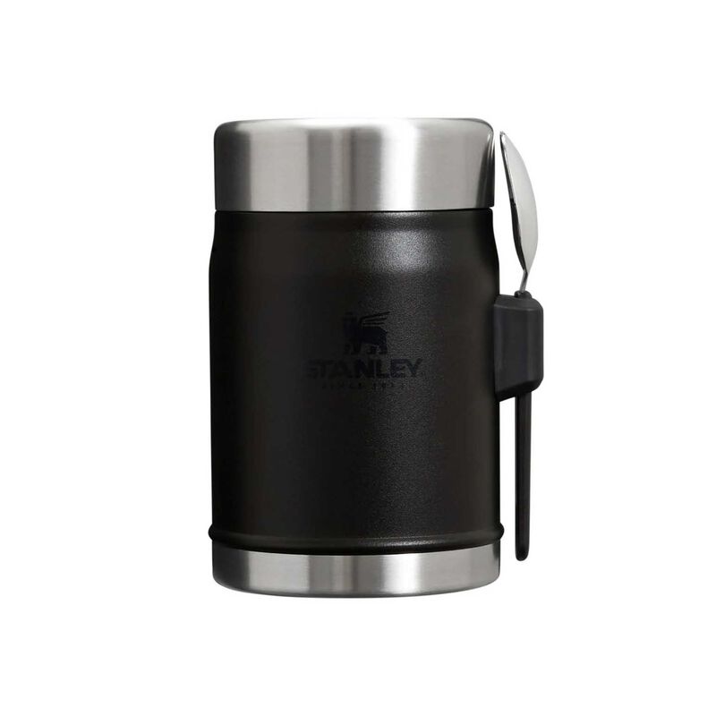Stanley The Legendary Classic Food Jar + Spork 14oz Black 2.0 image number 0
